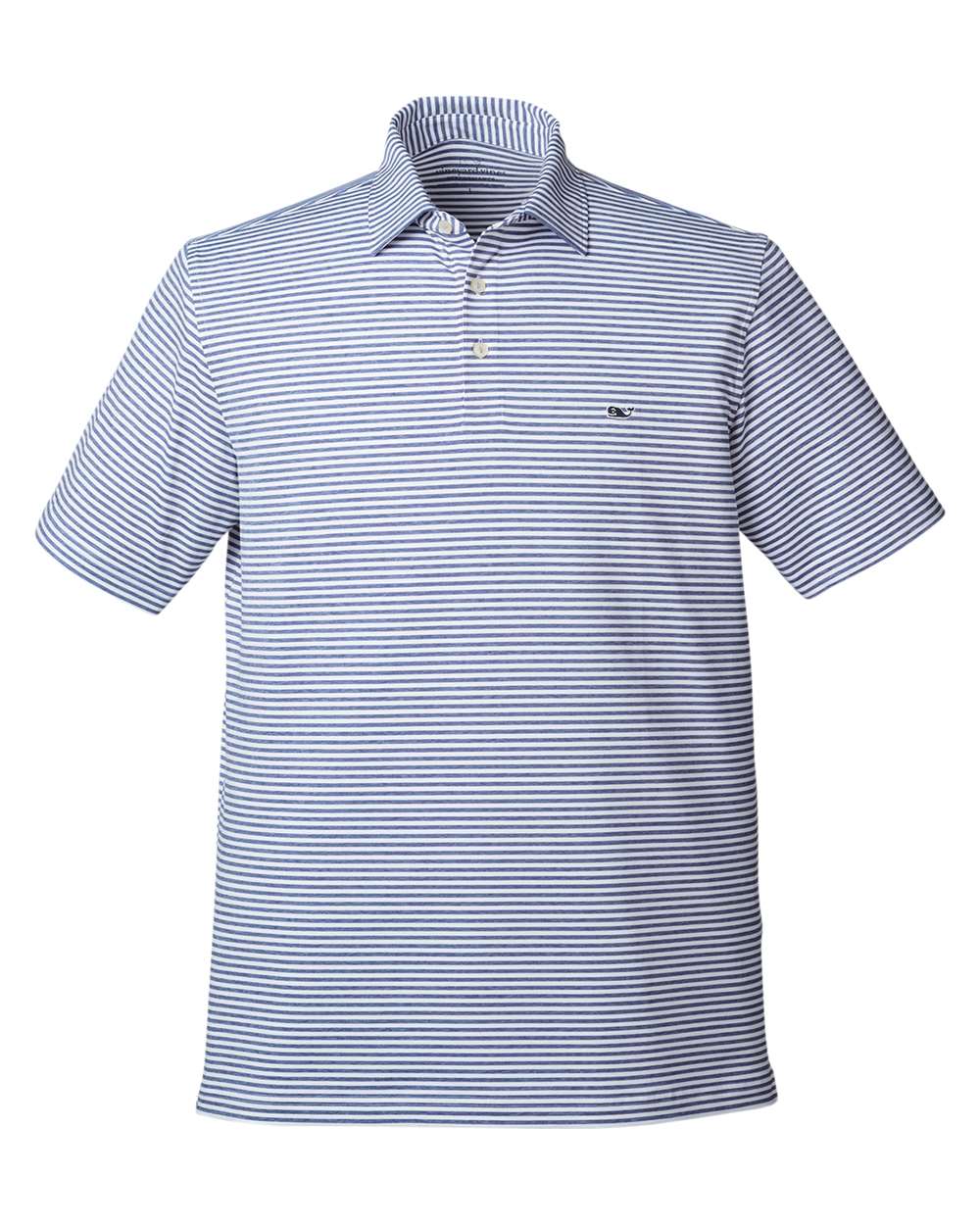 Front View of Kingfisher Heathered Winstead Sankaty Polo - G011145