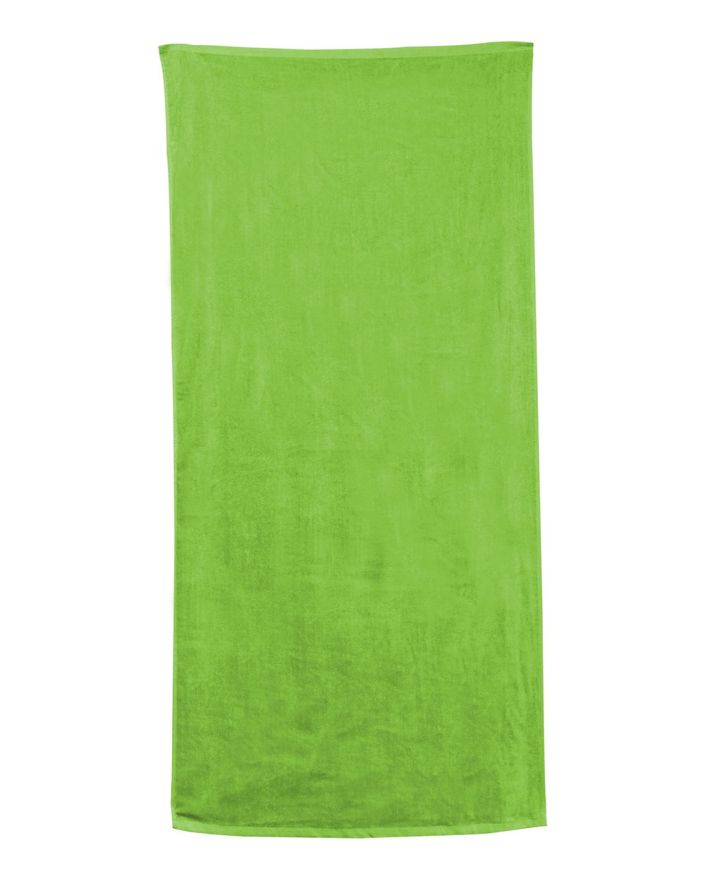 Front View of Kiwi Velour Beach Towel - C3060