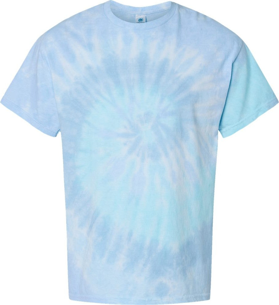 Front View of Lagoon Multi-Color Tie-Dyed T-Shirt - 1000