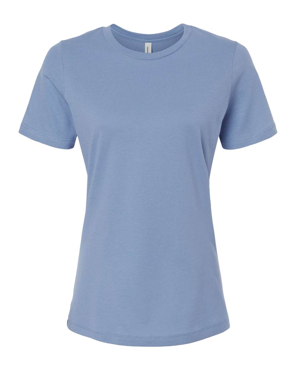Front View of Lavender Blue Women’s Relaxed Jersey Tee - 6400