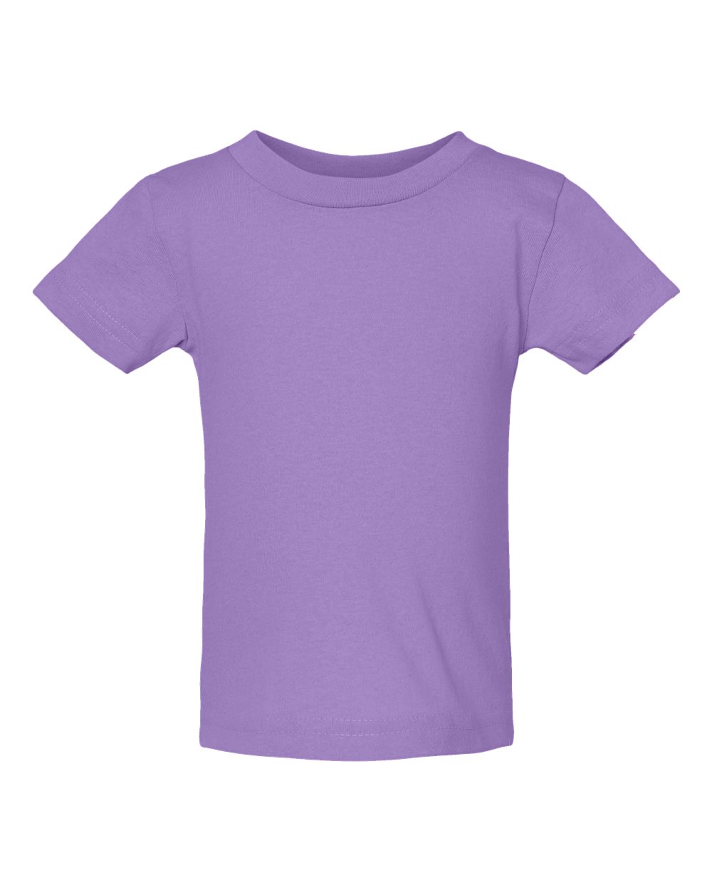 Front View of Lavender Infant Cotton Jersey Tee - 3401