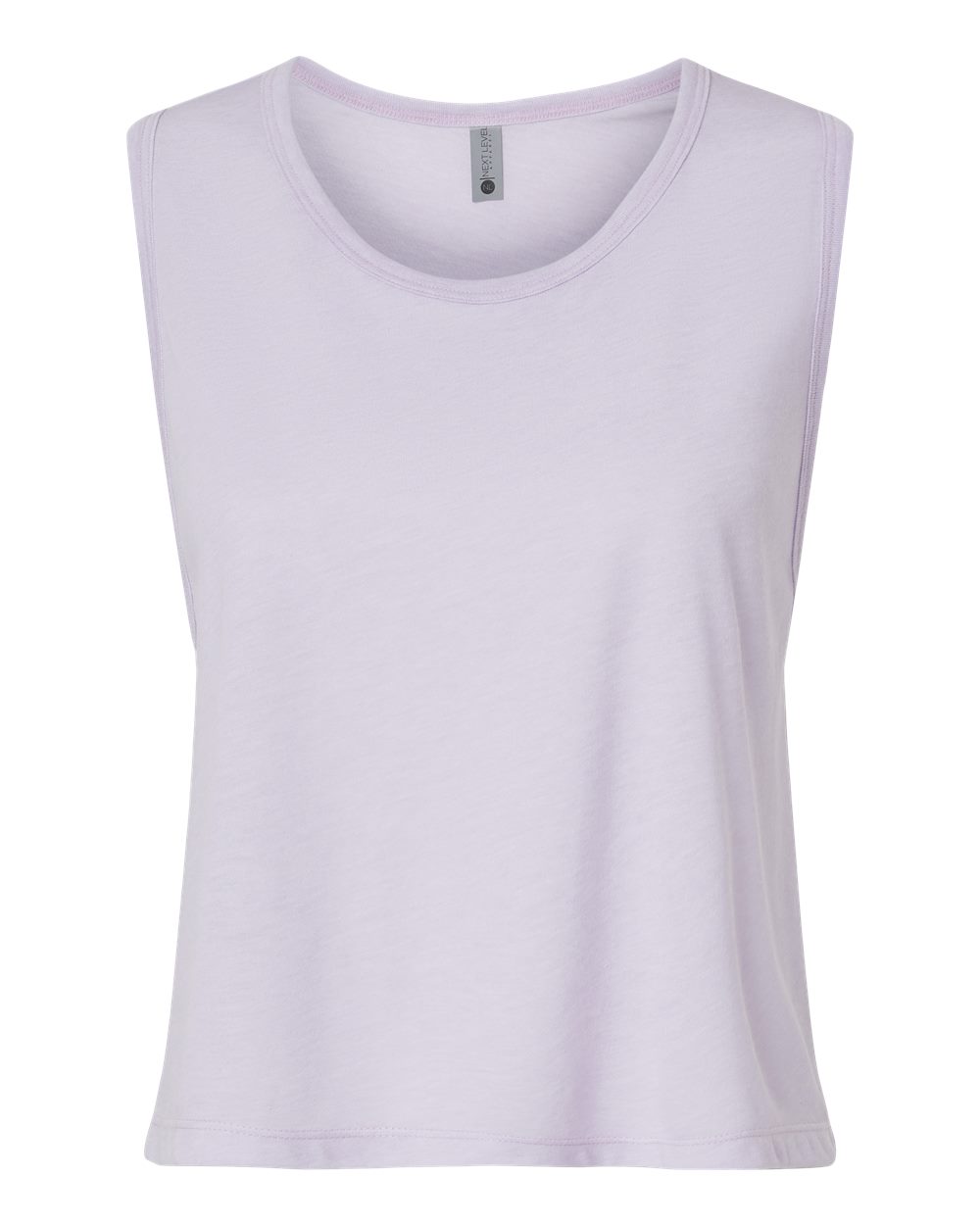 Front View of Lavender Women's Festival Crop Tank - 5083