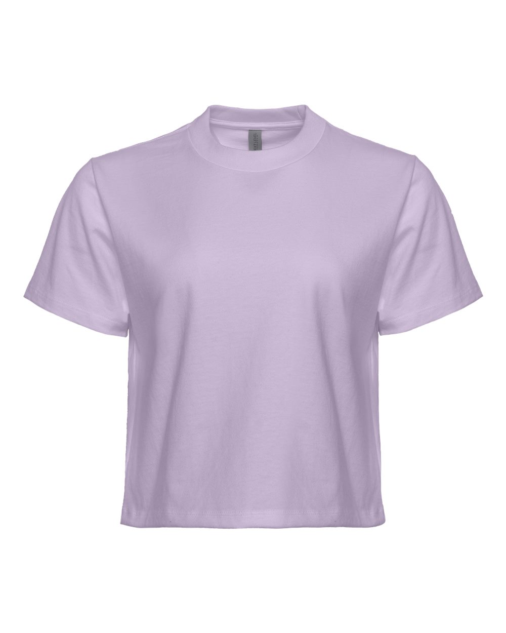 Front View of Lavender Women's Heavyweight Boxy T-Shirt - 7610