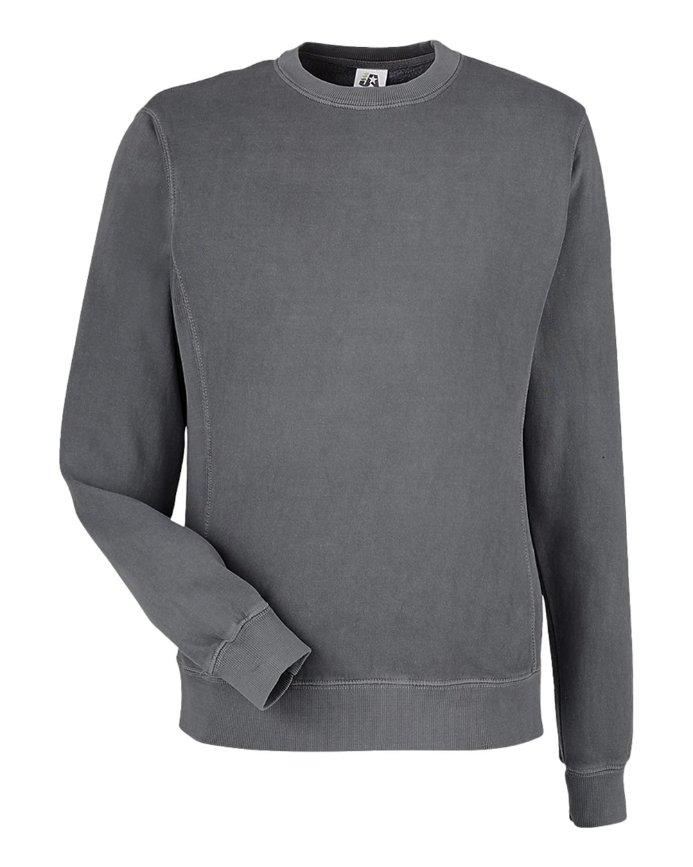 Front View of Lead Pigment-Dyed Fleece Crewneck Sweatshirt - 8731