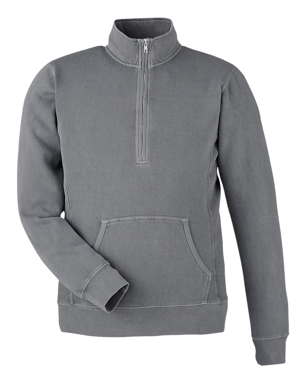 Front View of Lead Pigment-Dyed Fleece Quarter-Zip Pullover - 8732