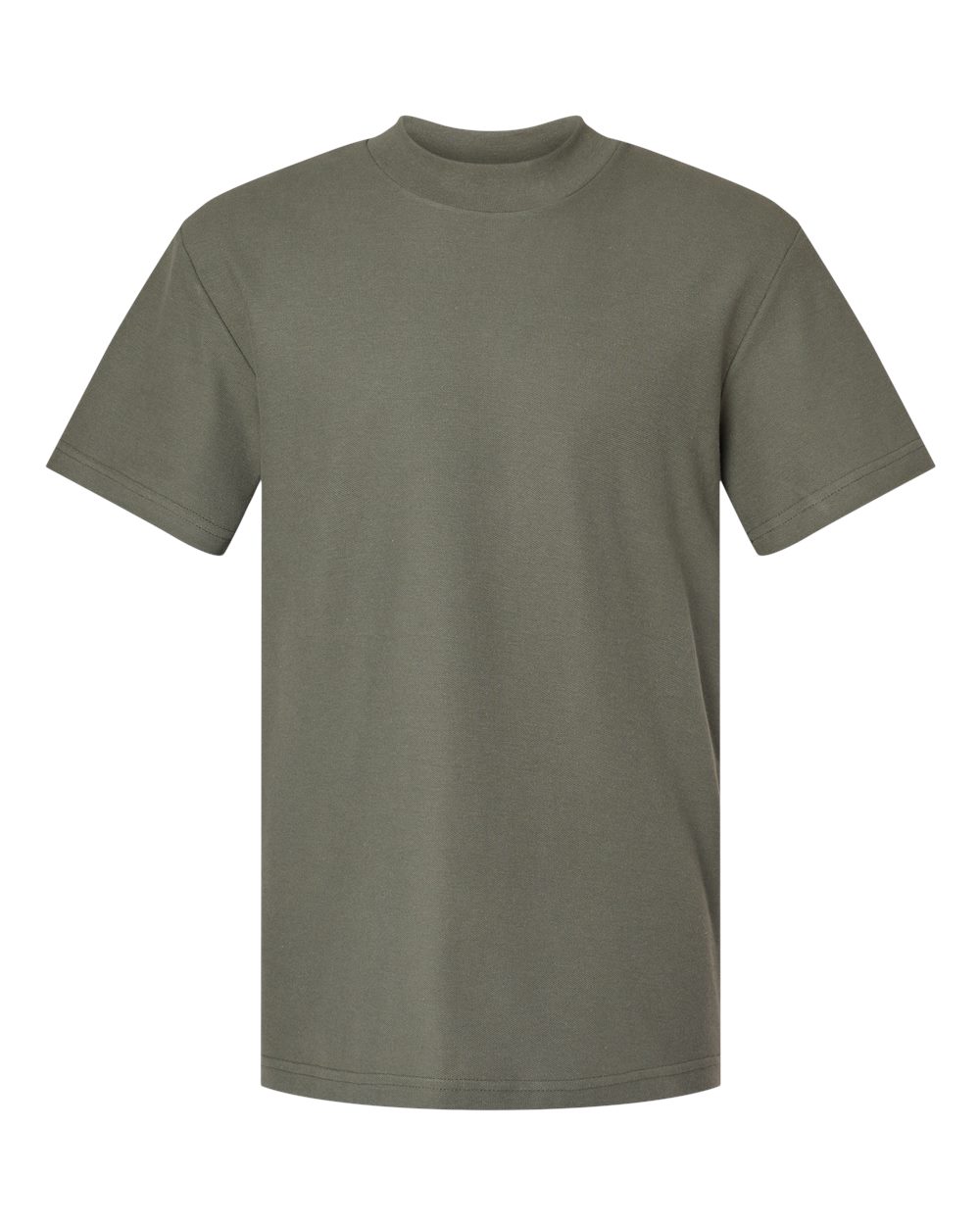 Front View of Lieutenant Pique Mockneck Tee - 1PQ