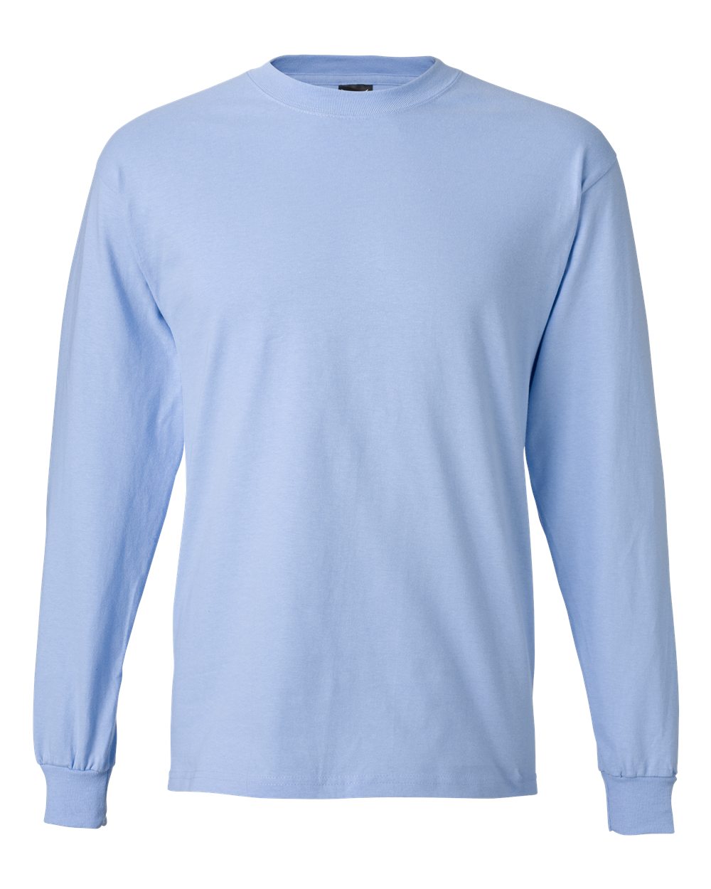 Light Blue Beefy-T® Long Sleeve T-Shirt - 5186