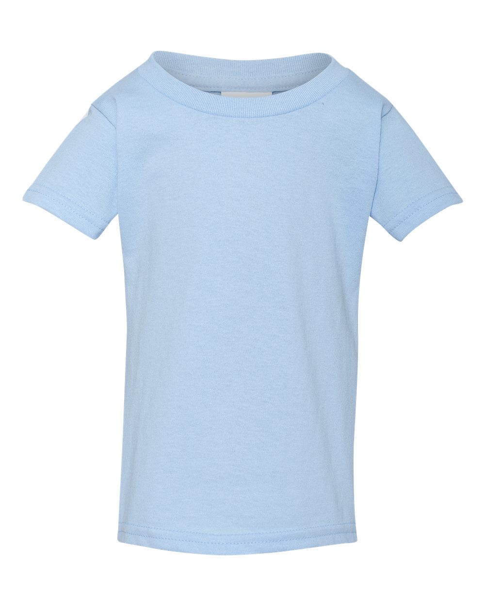 Front View of Light Blue Heavy Cotton™ Toddler T-Shirt - 5100P