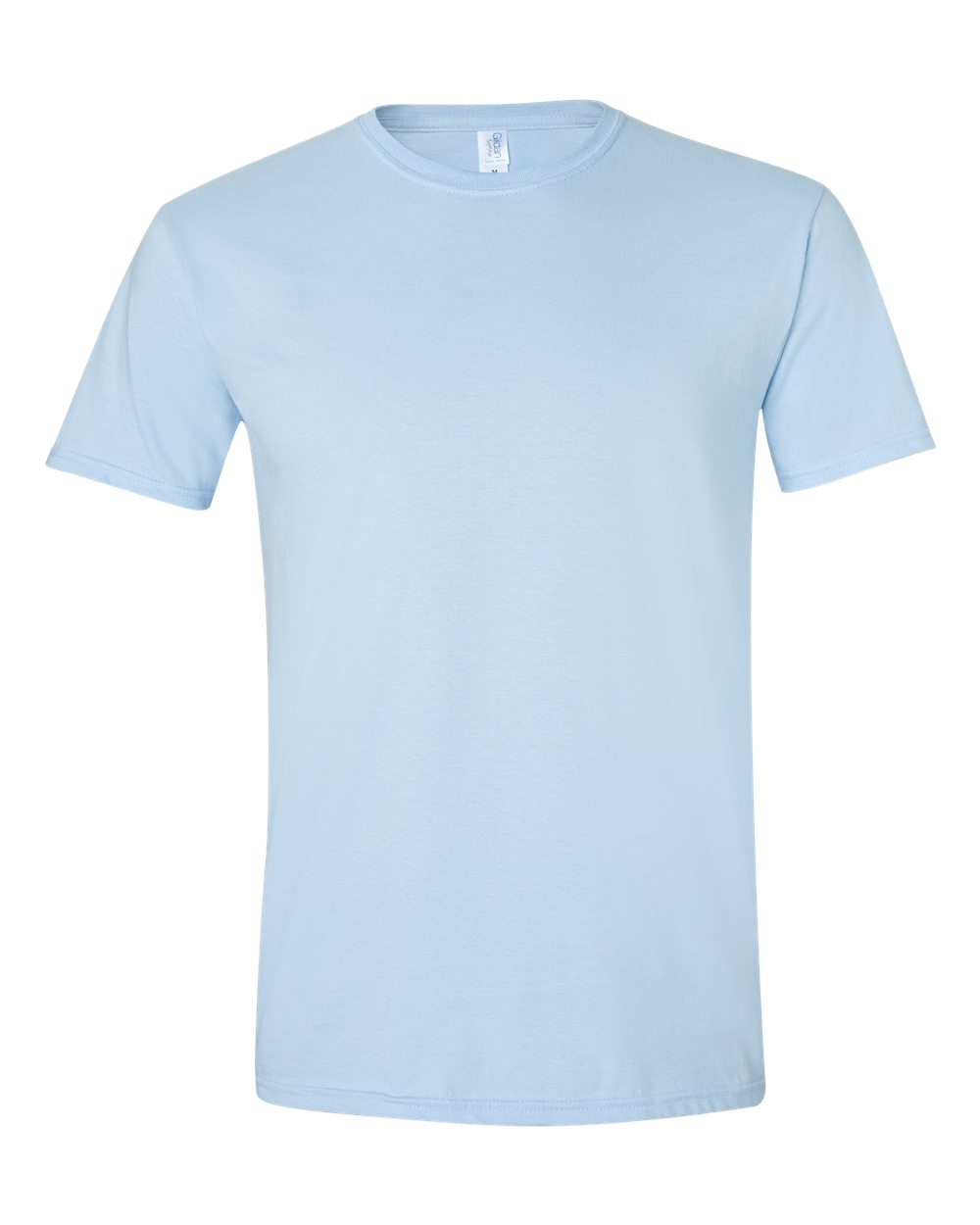 Front View of Light Blue Softstyle® T-Shirt - 64000