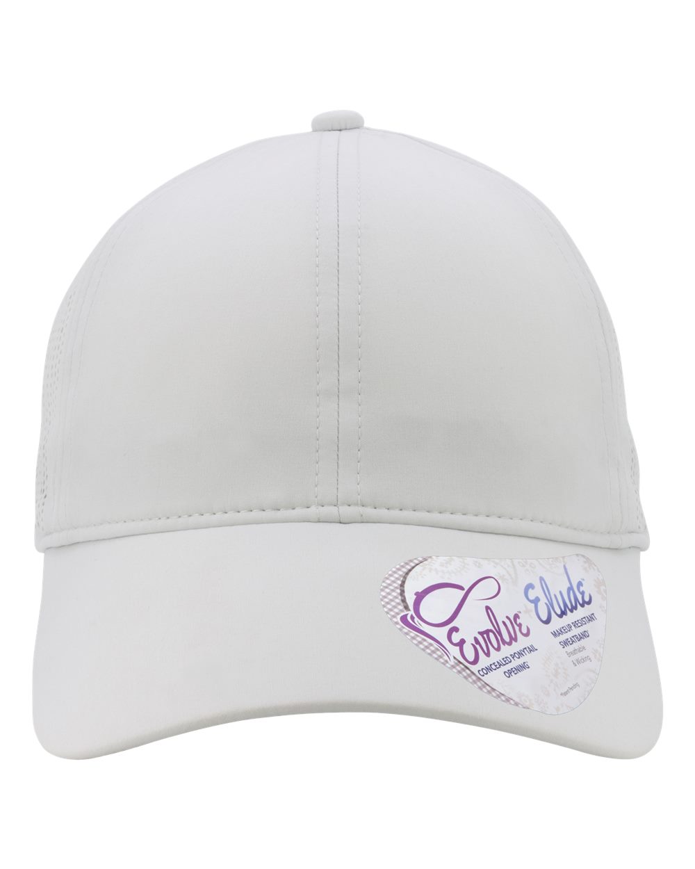 Light Grey/ Snow Leopard Women's Perforated Performance Cap - GABY