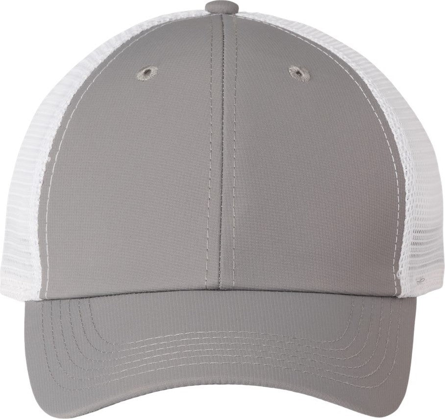 Front View of Light Grey/ White The Original Sport Mesh Cap - X210SM
