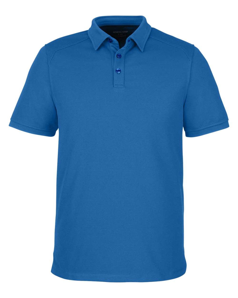 Front View of Light Nautical Blue Men's Express Tech Performance Polo - NE112