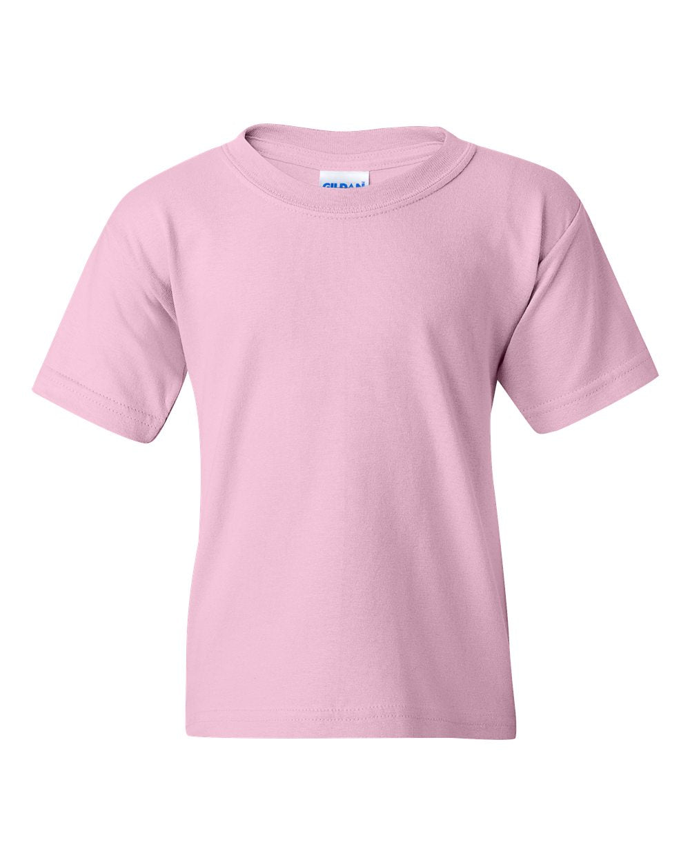 Front View of Light Pink Heavy Cotton™ Youth T-Shirt - 5000B