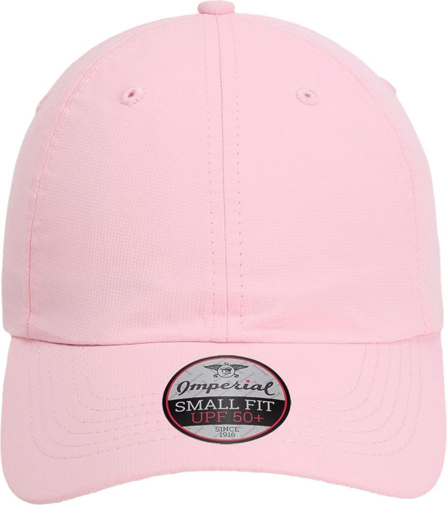 Front View of Light Pink The Hinsen Women's Performance Ponytail Cap - L338