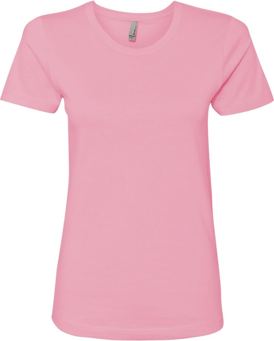 Front View of Light Pink Women’s Cotton T-Shirt - 3900