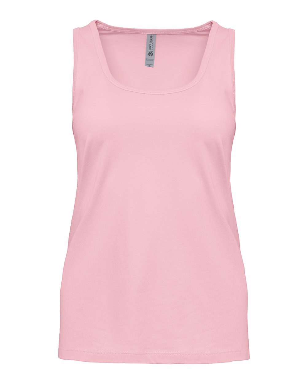 Front View of Light Pink Women's Cotton Tank - 3933