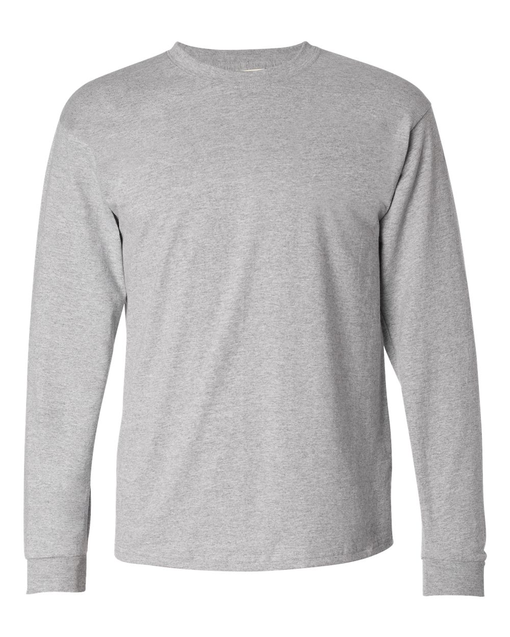 Front View of Light Steel Authentic Long Sleeve T-Shirt - 5586