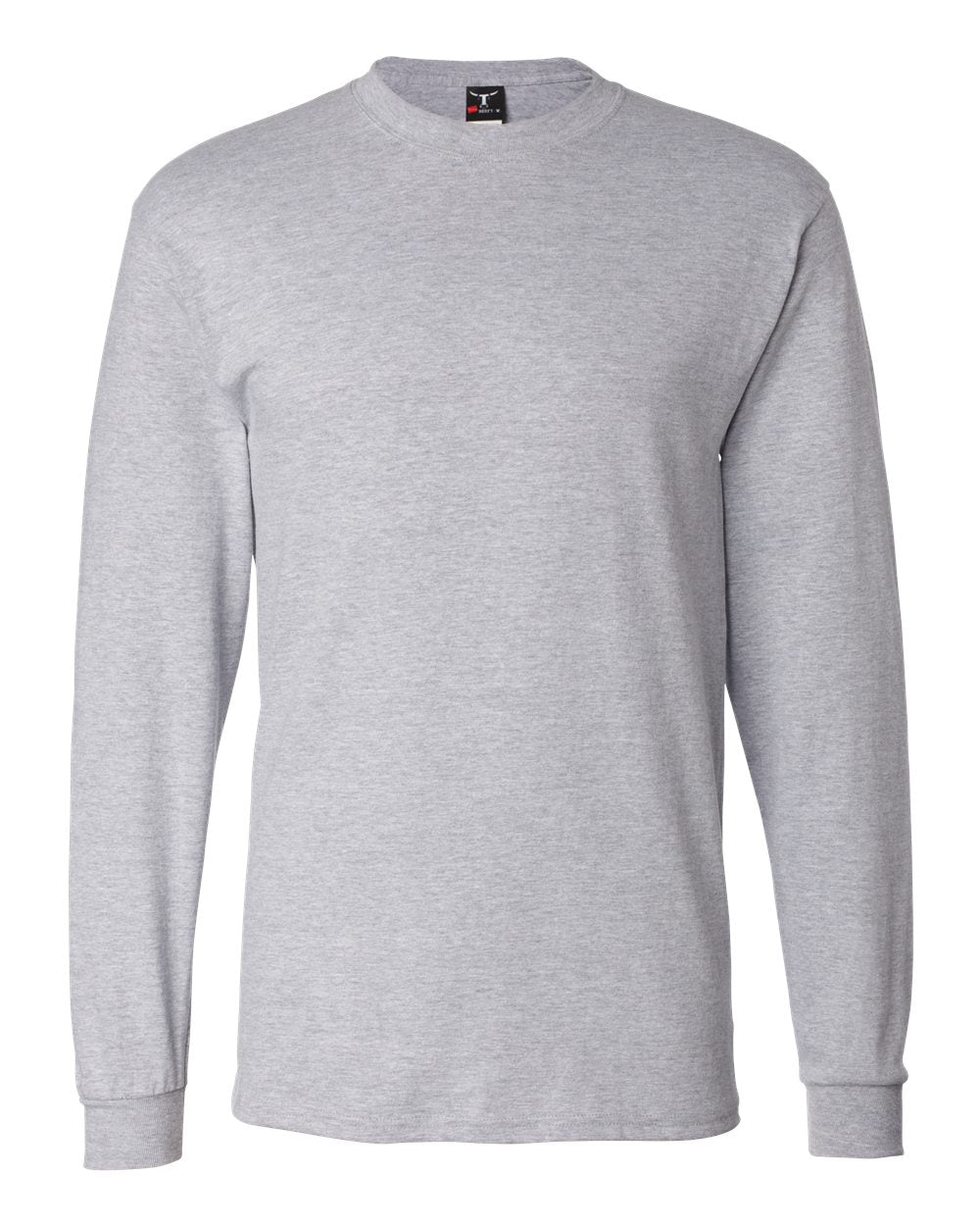 Light Steel Beefy-T® Long Sleeve T-Shirt - 5186