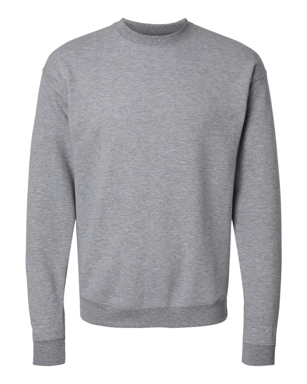 Front View of Light Steel Perfect Sweats Crewneck Sweatshirt - RS160