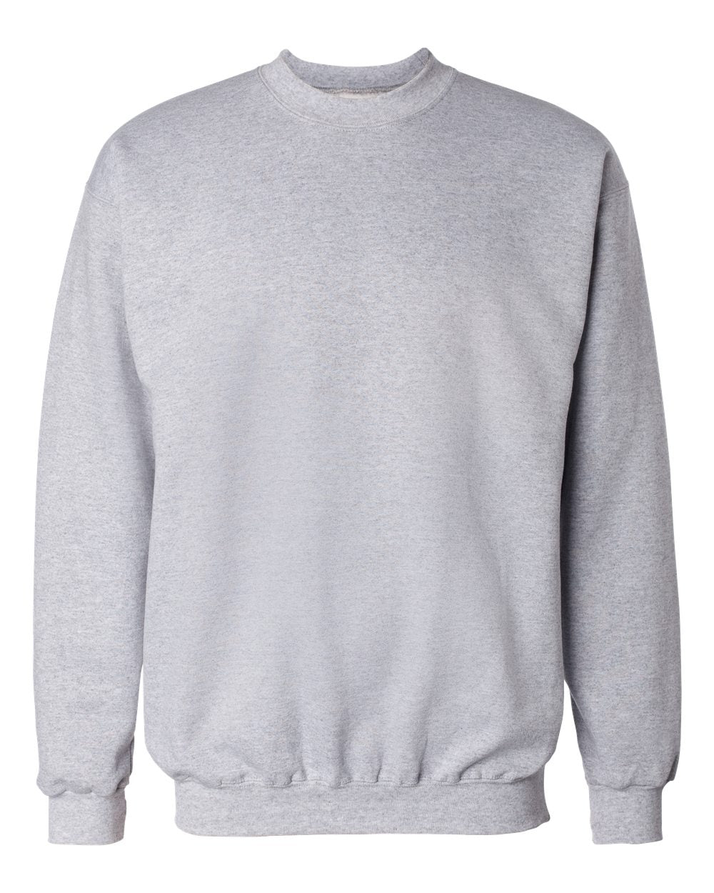 Front View of Light Steel Ultimate Cotton® Crewneck Sweatshirt - F260