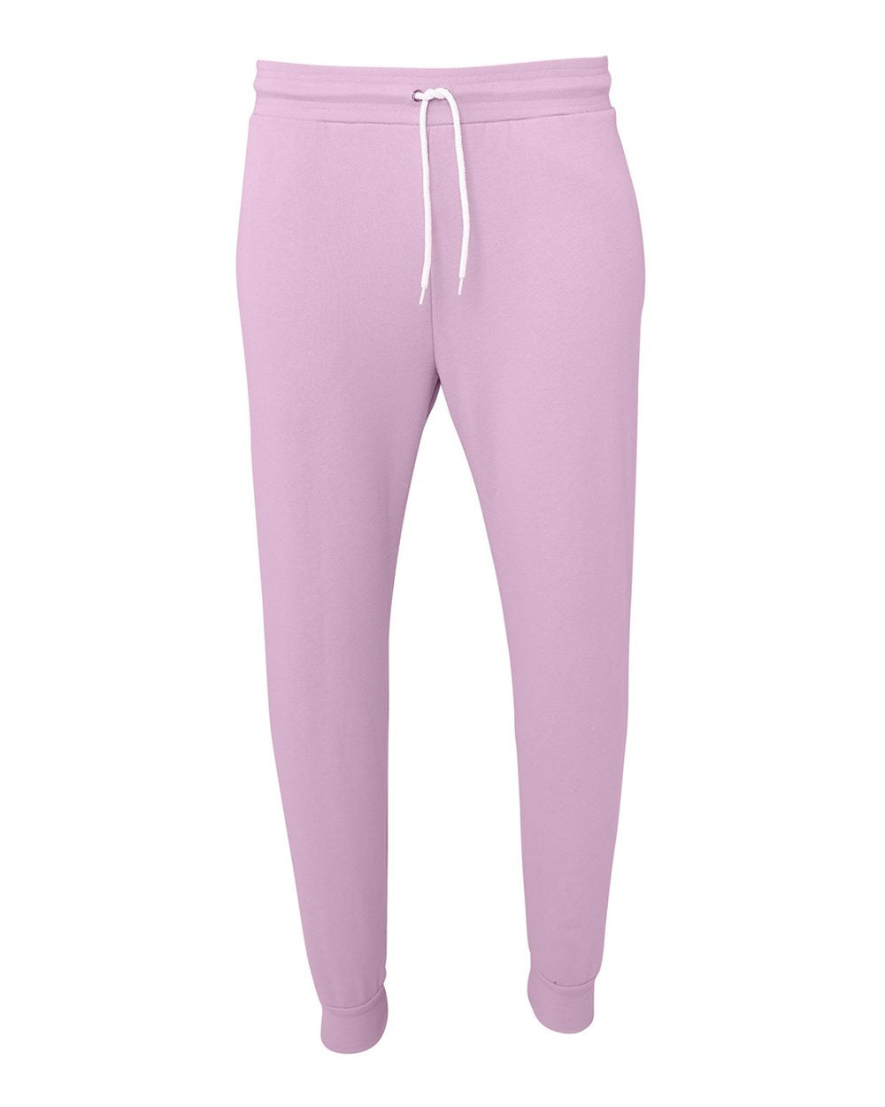 Front View of Lilac Sponge Fleece Jogger Sweatpants - 3727