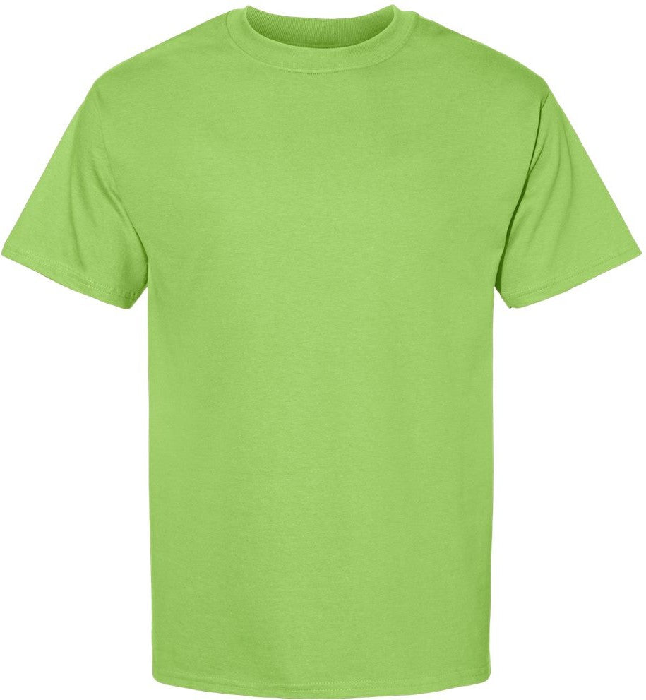 Front View of Lime Beefy-T® T-Shirt - 5180