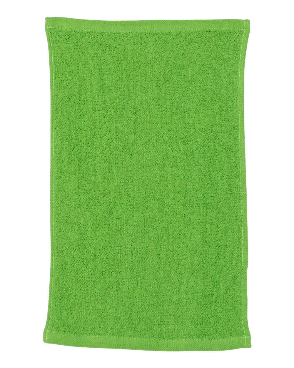 Front View of Lime Budget Rally Towel - T18