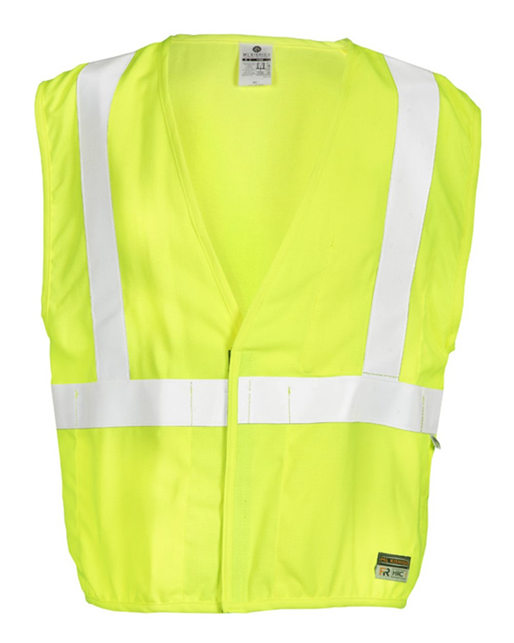 Front View of Lime FR Classic Vest - F300-301