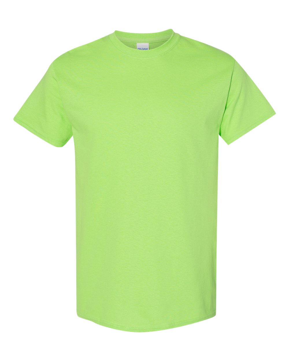 Front View of Lime Heavy Cotton™ T-Shirt - 5000