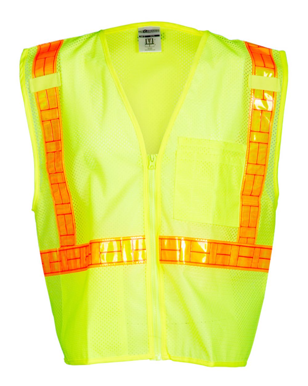 Front View of Lime Oralite® All Mesh Vest - 1076-1077