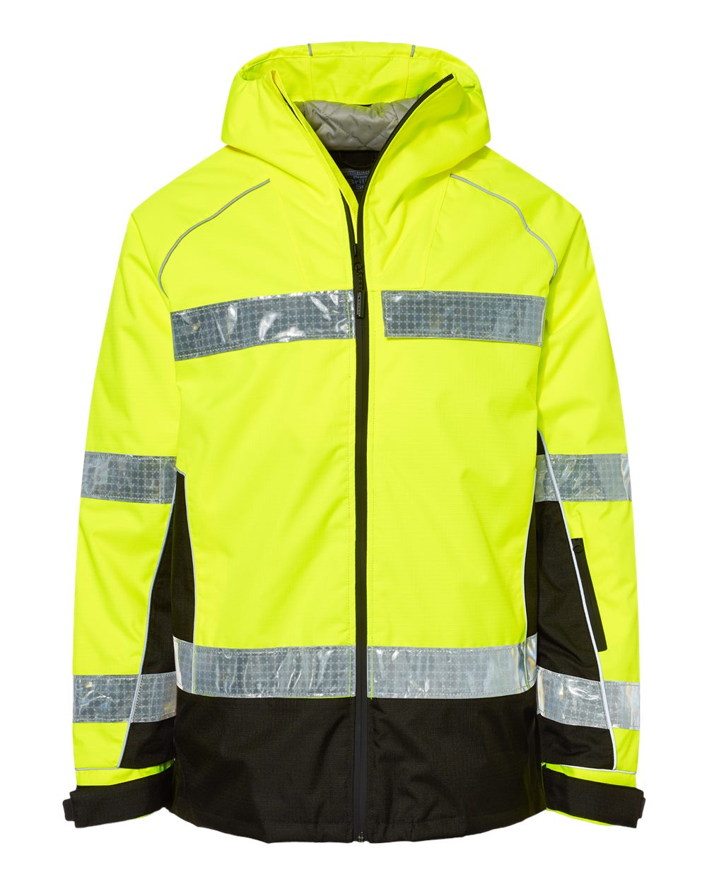 Front View of Lime Premium Brilliant Series® Class 3 Pro Parka - JS152