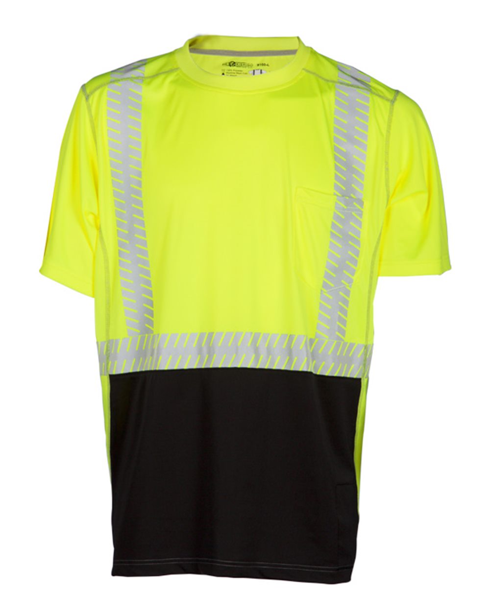 Front View of Lime Premium Brilliant Series® High Performance Class 2 T-Shirt - 9160-9161