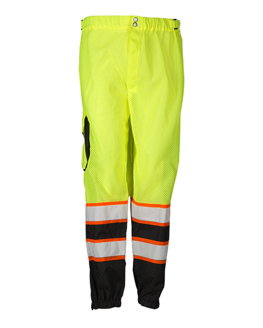Front View of Lime Premium Brilliant Series® Mesh Pants - 3118-3119