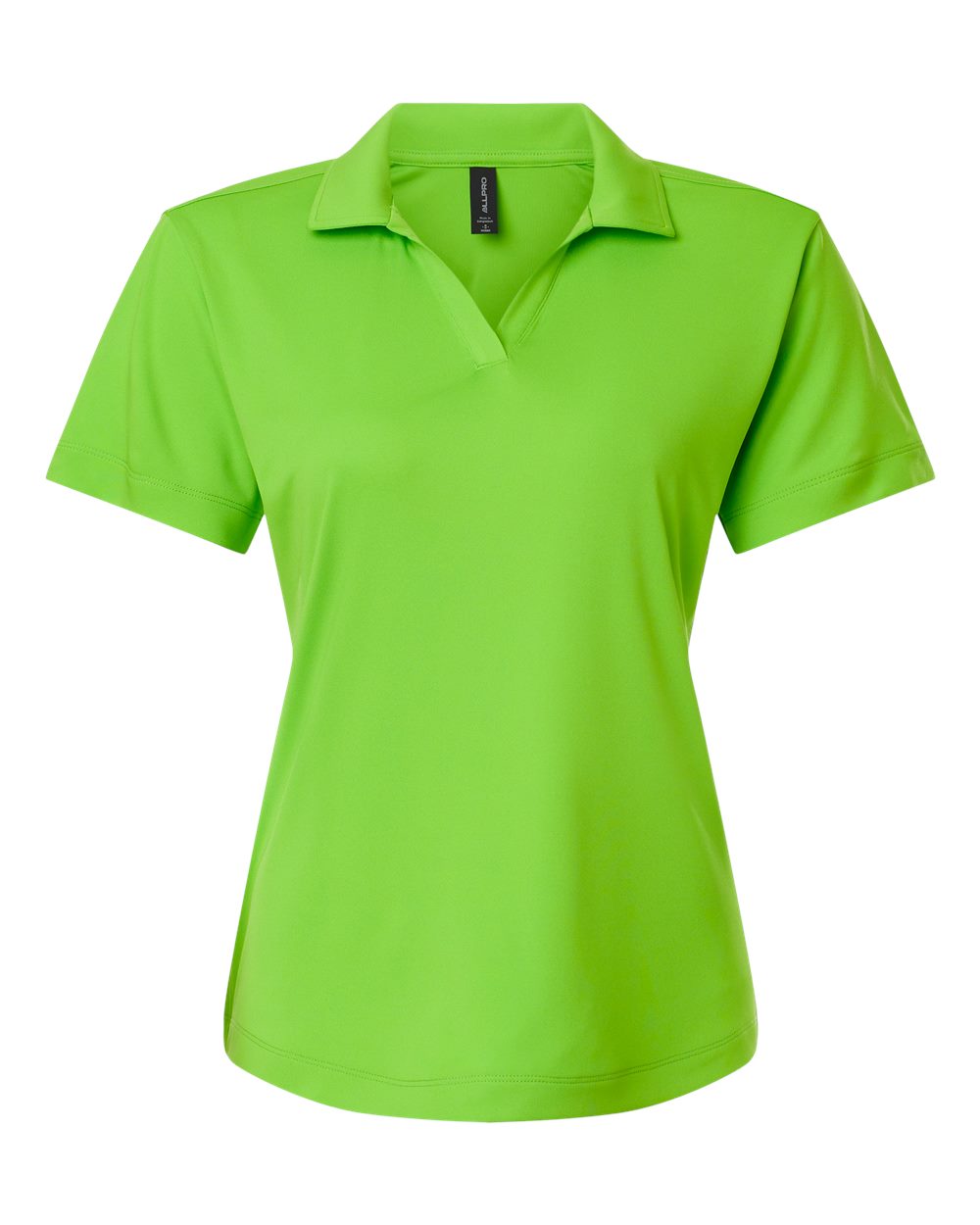 Front View of Lime Pro-Lock Women's Performance Polo - 41800L