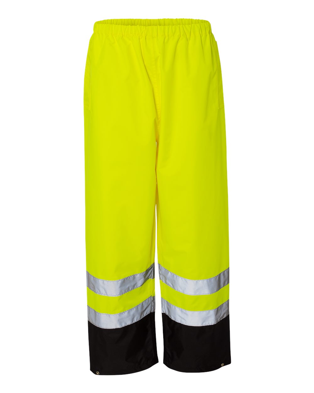 Front View of Lime Storm Cover Waterproof Rain Pants - RWP102-103