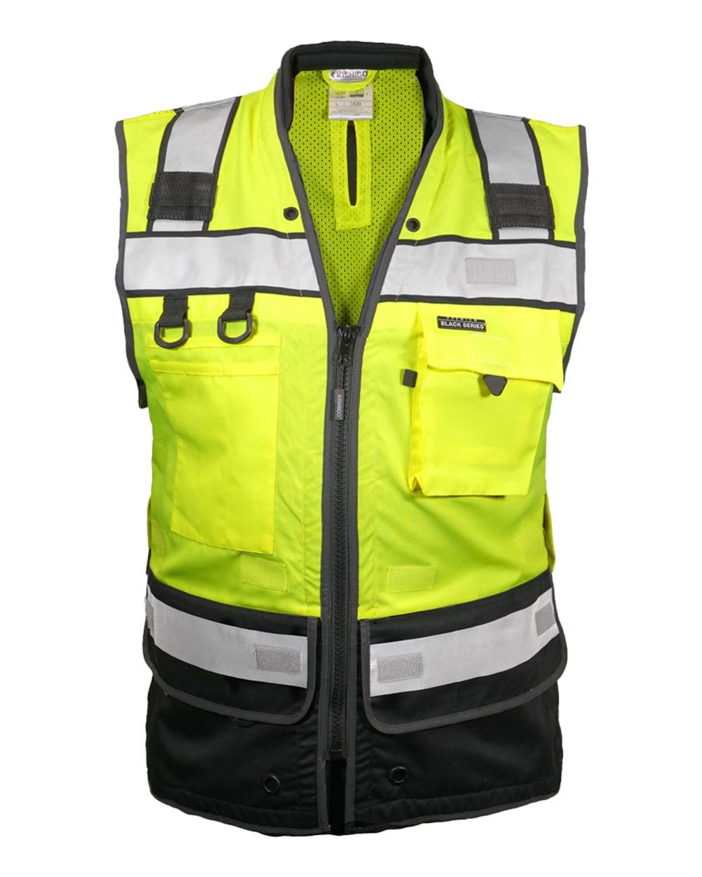 Front View of Lime Tool Tethering Class 2 Vest - 1820
