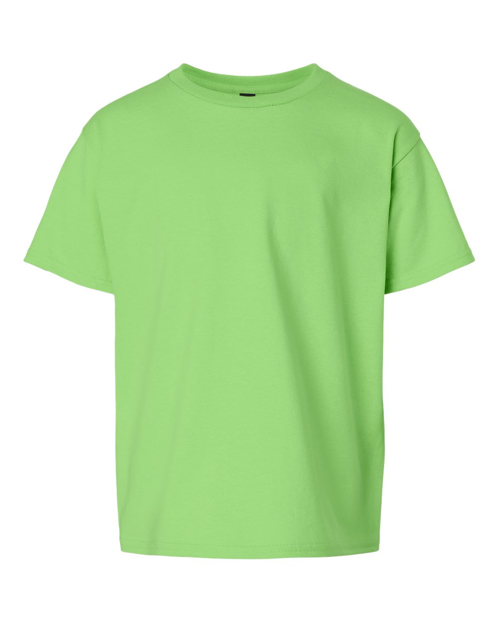 Front View of Lime Ultra Cotton® Youth T-Shirt - 2000B