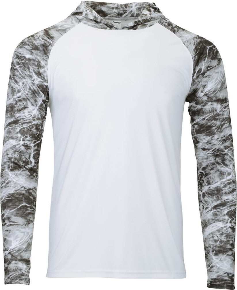 Front View of Manta Biloxi Performance Colorblocked Hoodie - 241