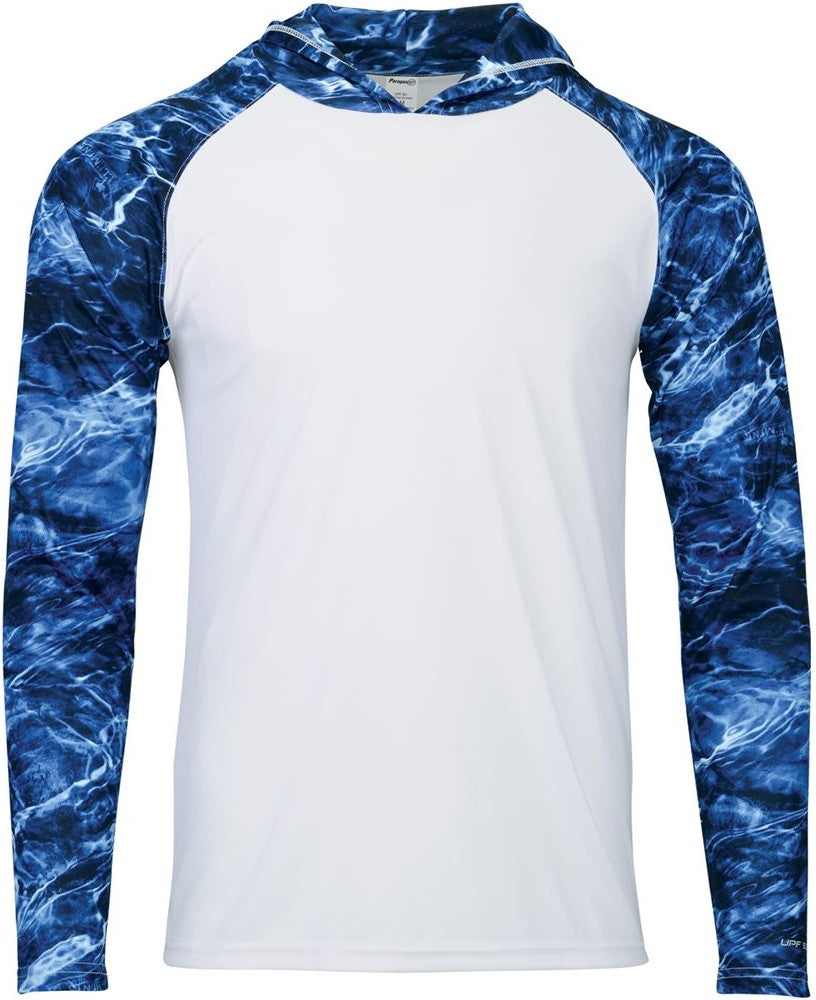 Front View of Marlin Biloxi Performance Colorblocked Hoodie - 241