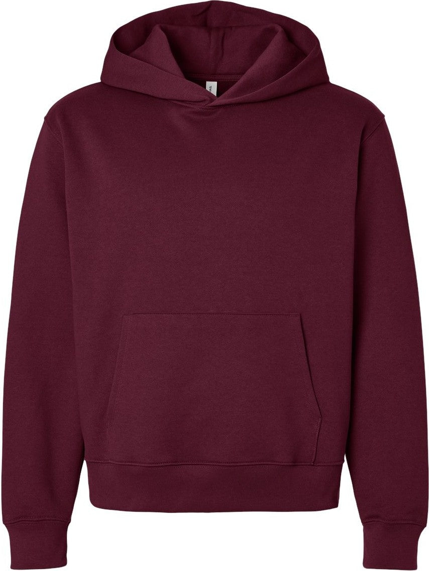 Front View of Maroon 10 oz. Heavyweight Hoodie - 4719