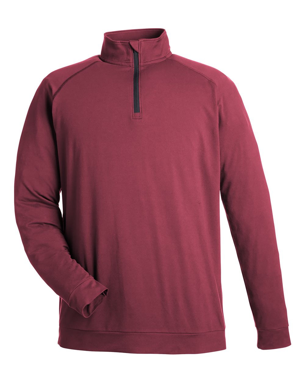 Front View of Maroon Colt Quarter-Zip Pullover - SWC500