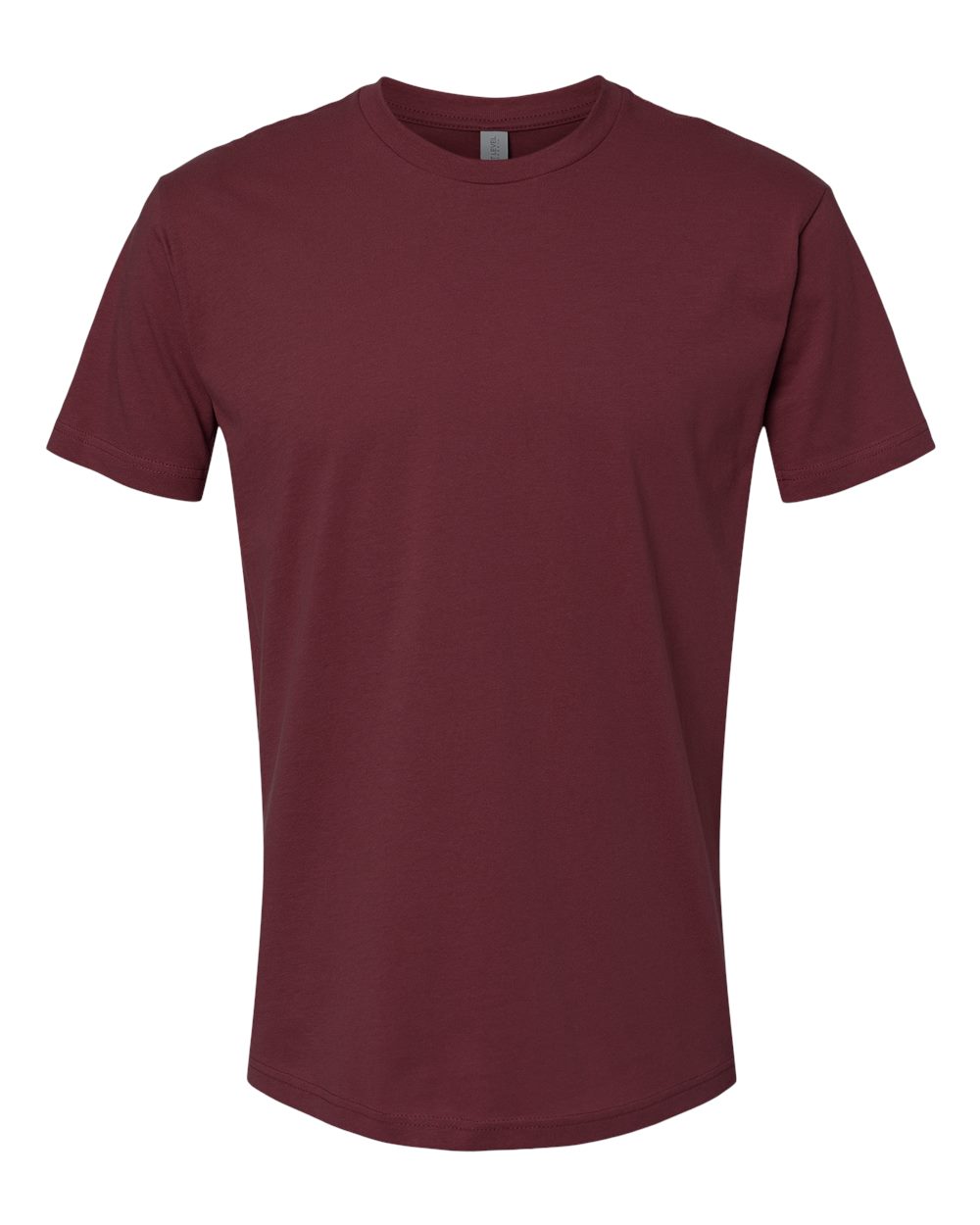 Front View of Maroon Cotton T-Shirt - 3600