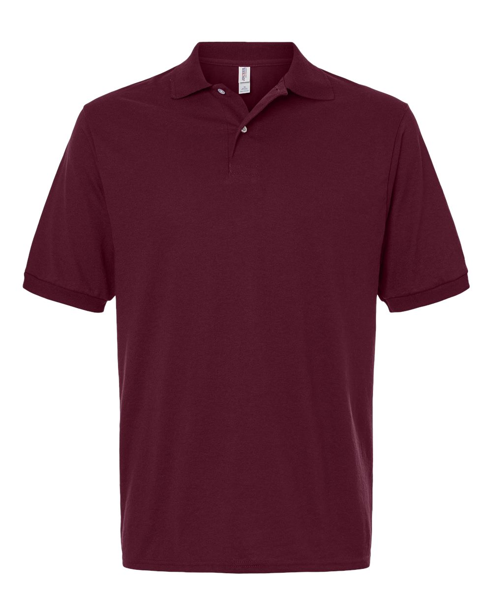 Front View of Maroon Dri-Power® Polo - 437R