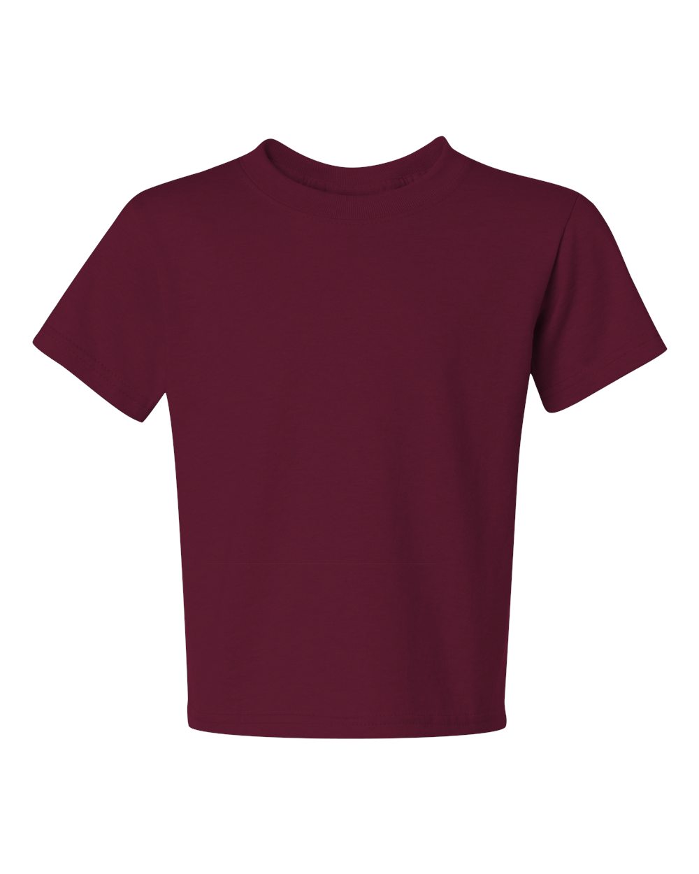 Front View of Maroon Dri-Power® Youth 50/50 T-Shirt - 29BR