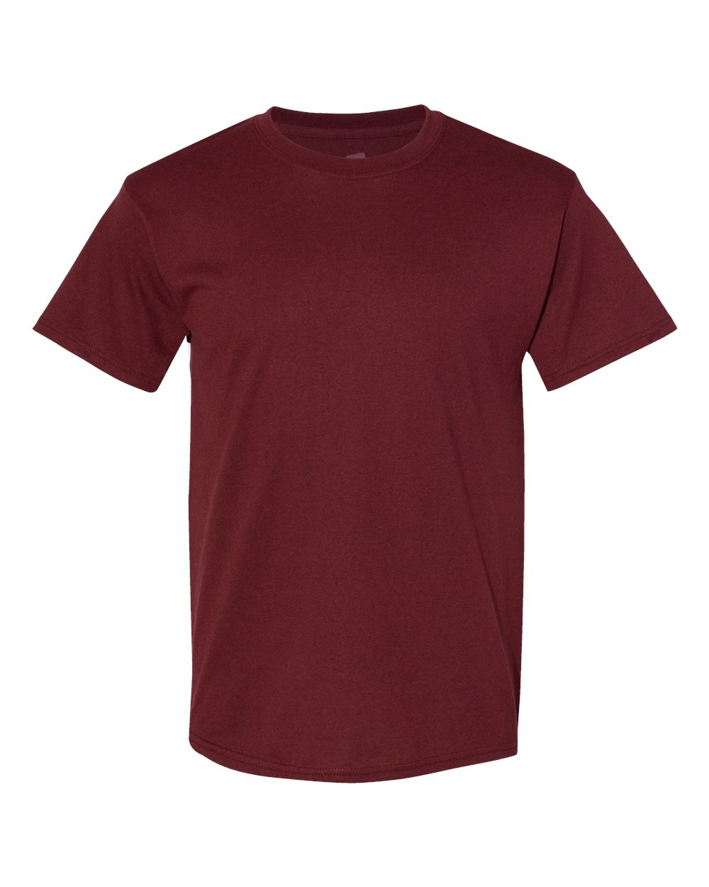 Front View of Maroon Ecosmart™ T-Shirt - 5170