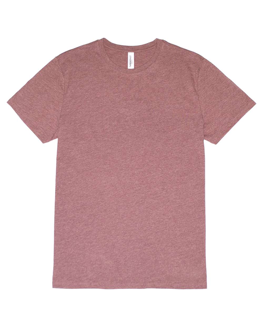 Front View of Maroon Heather Ultimate CVC T-Shirt - 100A