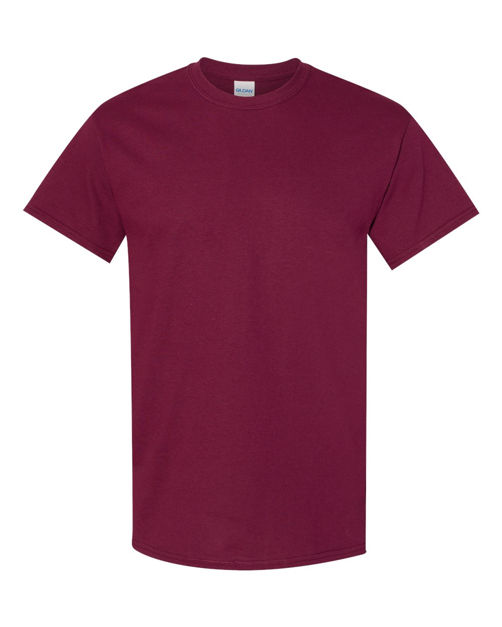 Front View of Maroon Heavy Cotton™ Youth T-Shirt - 5000B
