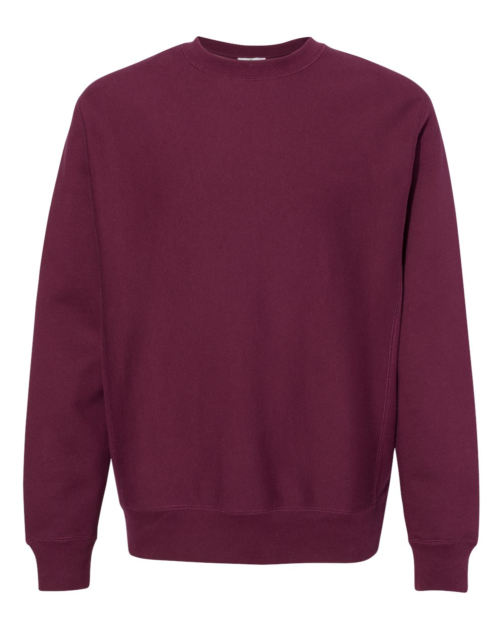 Front View of Maroon Legend - Premium Heavyweight Cross-Grain Crewneck Sweatshirt - IND5000C