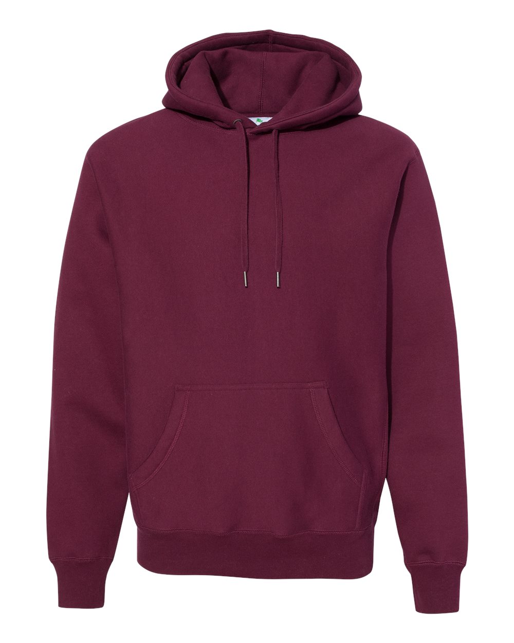 Front View of Maroon Legend - Premium Heavyweight Cross-Grain Hooded Sweatshirt - IND5000P
