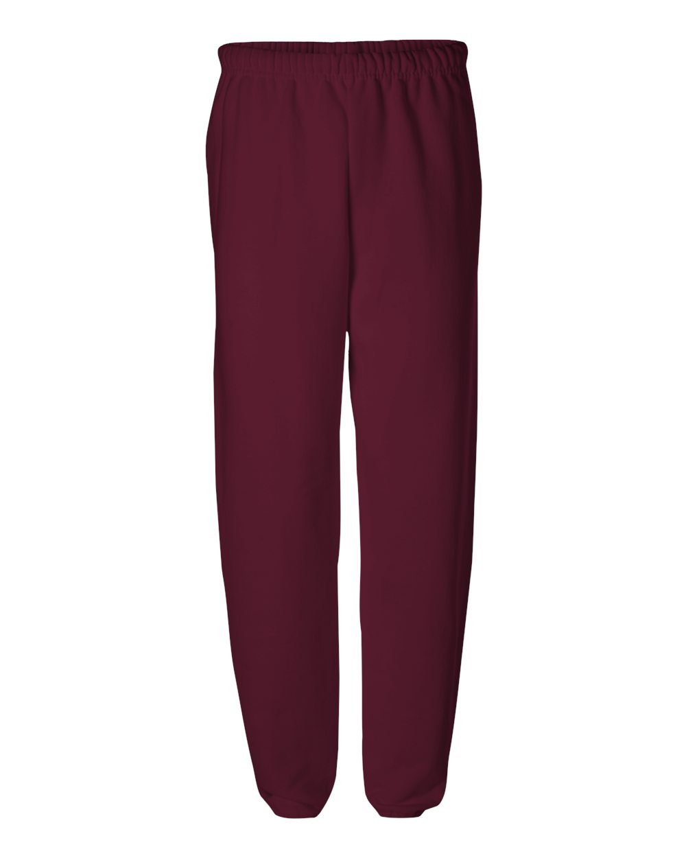 Front View of Maroon NuBlend® Sweatpants - 973MR